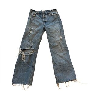 Abercrombie and Fitch The Dad High Rise 29/8 Ripped Jeans